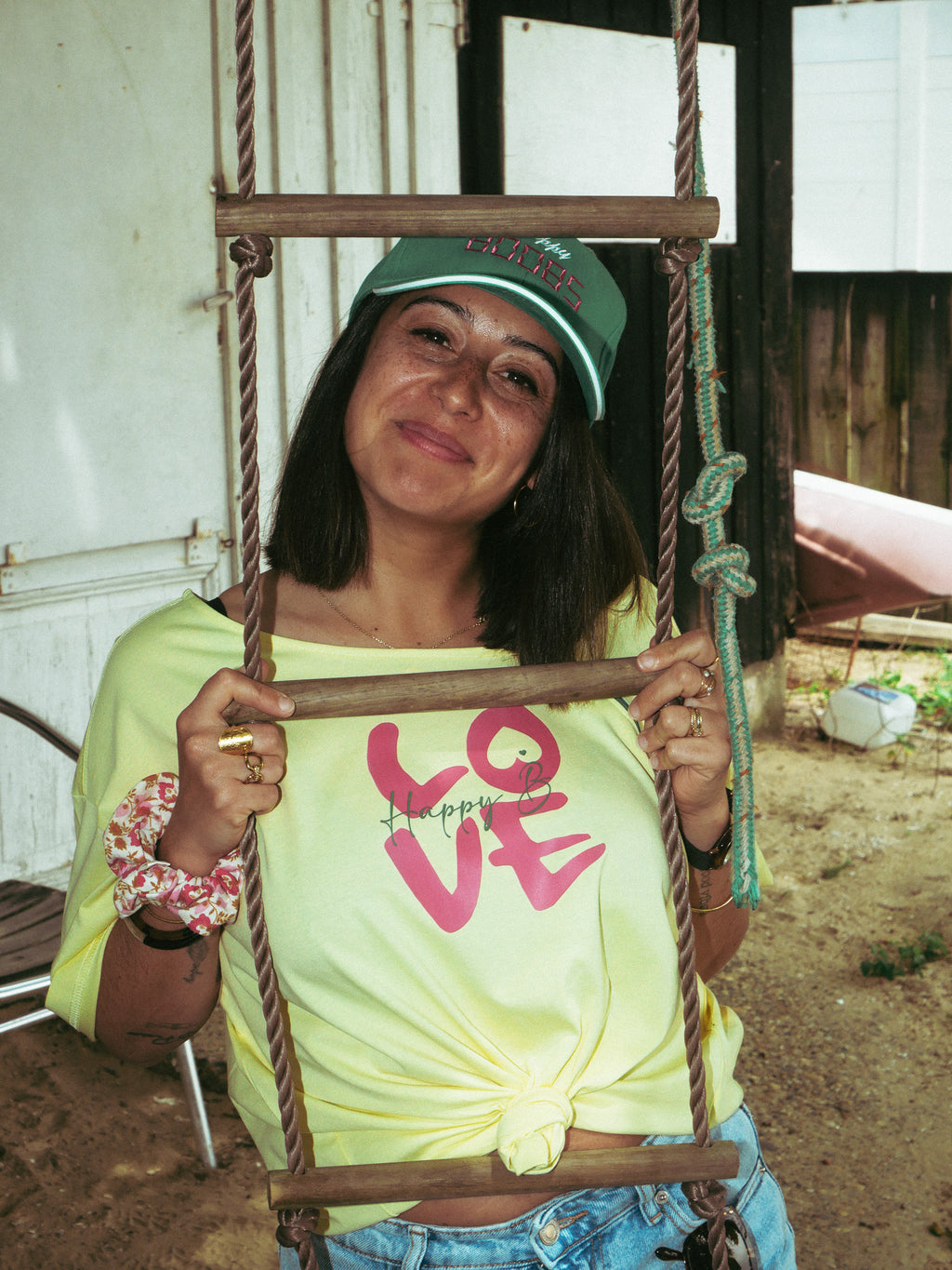 LOVE  yellow shirt