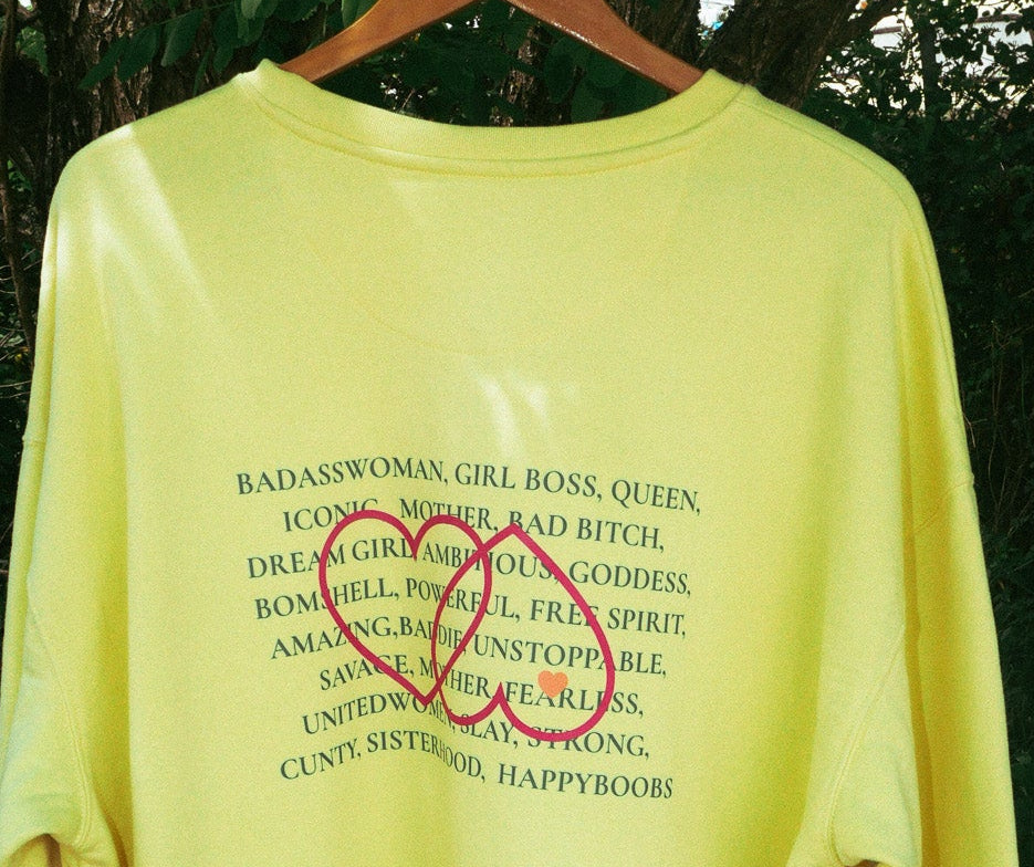 Yellow Badass sweat